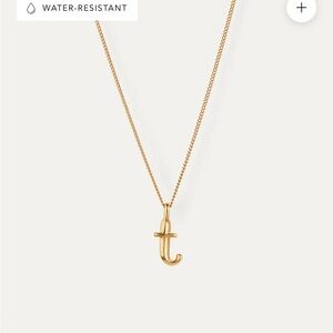 Jenny Bird Gold “t” monogram Necklace